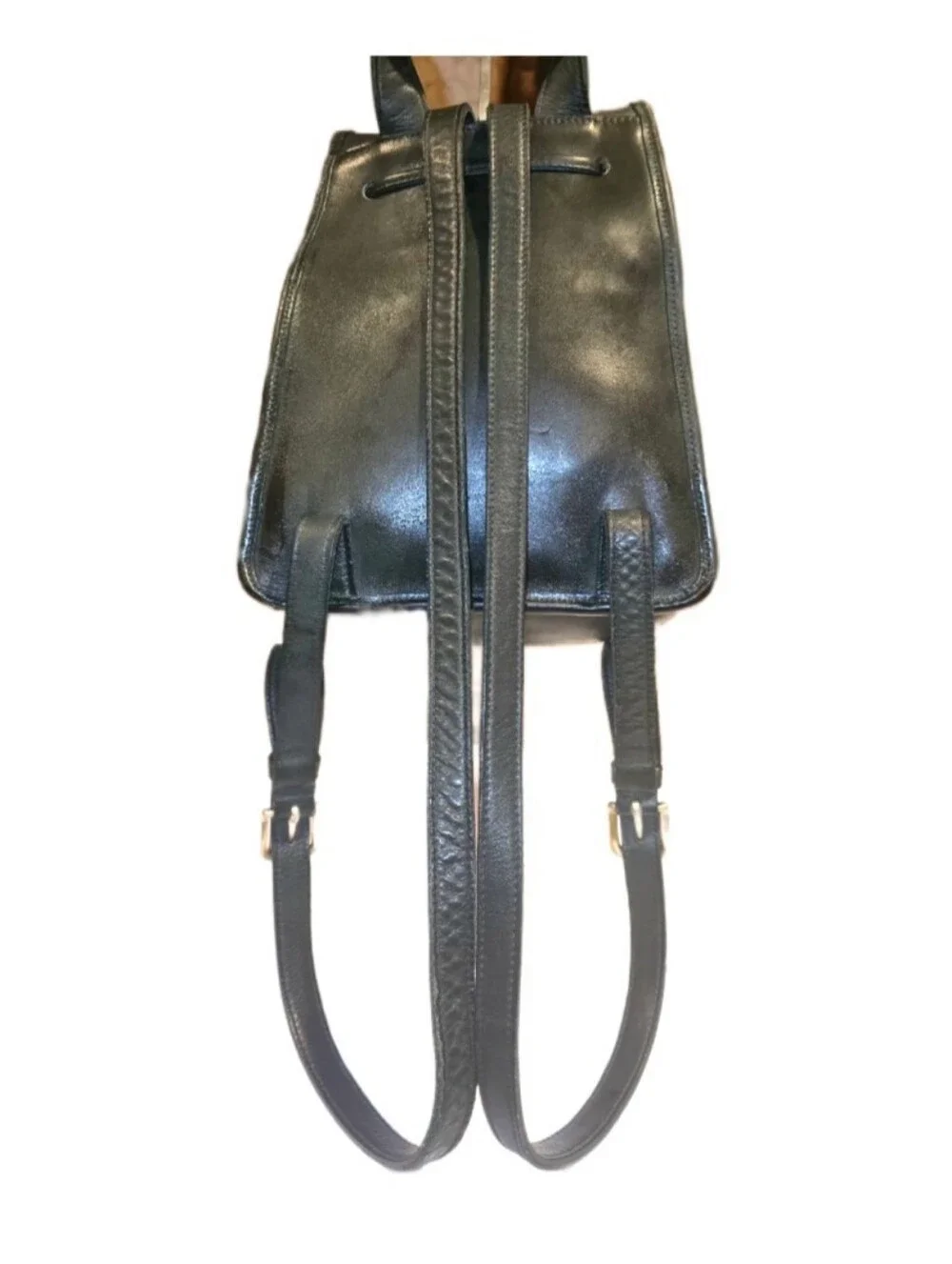 Coach RARE Vintage Green Leather Daypack Rucksack 90's Backpack